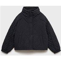 Mango Girls Oversized Jacket - Navy