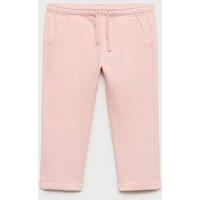 Mango Younger Girls Straight Leg Joggers - Light Pink