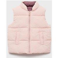 Mango Younger Girls Reversilbe Gilet - Pink