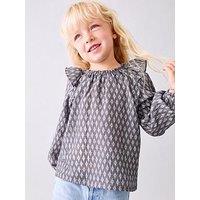 Mango Younger Girls Long Sleeve Blouse - Light Purple