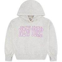 Abercrombie & Fitch Girls New York Popover Hoodie - Beige