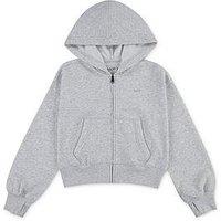 Abercrombie & Fitch Girls Essential Full Zip Hoodie - Grey