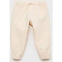 Mango Younger Boys Denim Joggers - Light Cream
