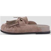 The Very Collection Mule Moccasin Loafer Shoe - Mink