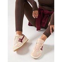 The Very Collection Elle Sports Contrast Stripe Lace Up Trainer - Pink
