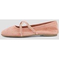 The Very Collection Suede Ballet Flat Shoe - Pink