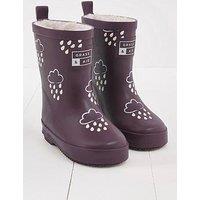 Grass & Air Infant/ Junior Colour-Revealing Winter Wellies - Purple