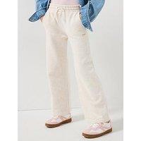Abercrombie & Fitch Girls Essential Wide Leg Fleece - Beige