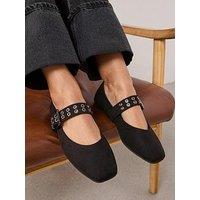 The Very Collection Wide Fit Ballet Flat - Black