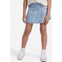 Abercrombie & Fitch Girls Pull Tab Pleated Skort - Blue
