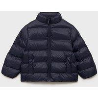 Mango Younger Boys Padded Coat - Navy