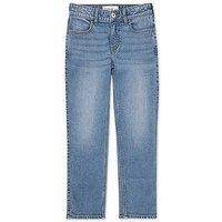 Abercrombie & Fitch Girls High Rise 90S Straight Jeans - Blue