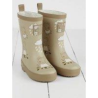 Grass & Air Infant/ Junior Peppa Pig Colour-Revealing Winter Wellies - Grey