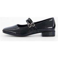 The Very Collection Extra Wide Fit Mary Jane Shoe - Black
