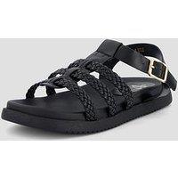 The Very Collection Extra Wide Fit Gladiator Sandal - Black