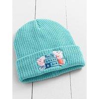 Grass & Air Infant/ Junior Peppa Pig Lined Beanie - Blue