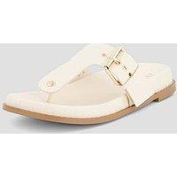 The Very Collection Toe Post Footbed Sandal - Cream
