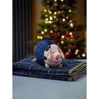 Zoon Pig-In-Blanket & Comforter - Navy Check