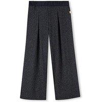 Billieblush Girls Shiny Knit Trousers - Navy