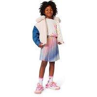 Billieblush Girls Fluffy Collar Jacket - Pink