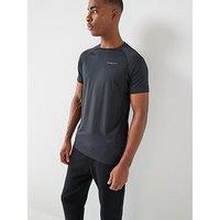 Gym King Mens Energy Linear Tee - Black