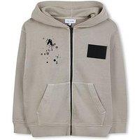 Marc Jacobs Boys Zip Through Hoodie - Beige