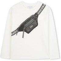 Marc Jacobs Boys Bumbag Long Sleeve T-Shirt - Light Cream