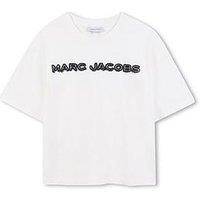 Marc Jacobs Boys Logo Short Sleeve T-Shirt - Light Cream