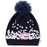 Billieblush Girls Sequin Hat - Navy