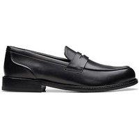 Clarks Craft Arlo Lo Leather Loafers - Black