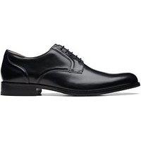 Clarks Craft Arlo Leather Lace Up Oxford Shoes - Black