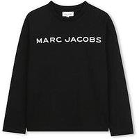 Marc Jacobs Boys Logo Long Sleeve T-Shirt - Black