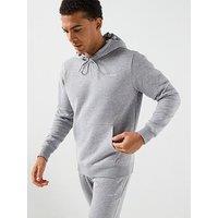 Gym King Mens Fundamental Linear Hoodie - White