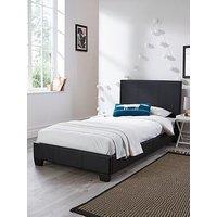 Very Home Ellis Faux Leather Single Bedframe - Bed Frame With Premium Mattress