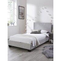 Very Home Riley Fabric Single Bedframe - Bed Frame With Premium Mattress