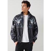 Versace Jeans Couture Cabinet Barocco Nylon Harrington Jacket - Black