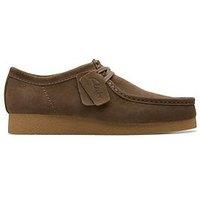 Clarks Wallabee Evo Suede Lace Up Shoes - Brown