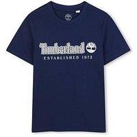 Timberland Boys Short Sleeve T-Shirt - Blue