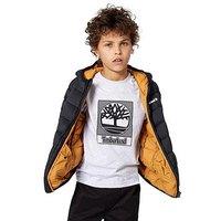 Timberland Boys Short Sleeve T-Shirt - Grey