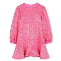 Billieblush Girls Sequin Dress - Pink