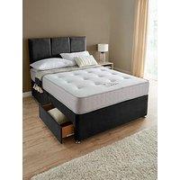 Very Home Sheridan Double Divan & Hb With 2 Drawers & Comfort Plus Mattress - Fsc Certified