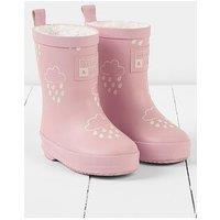 Grass & Air Infant/Junior Colour-Revealing Winter Wellies - Pink