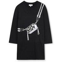 Marc Jacobs Girls Snapshot Bag Long Sleeve Dress - Black