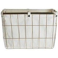 Interiors By Premier Harga Large Gold Finish Iron Wire Storage Basket