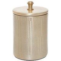 Interiors By Premier Allegra Champagne Finish Bathroom Jar