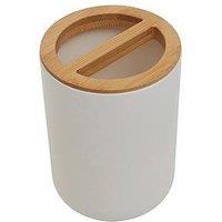 Interiors By Premier Canyon White Toothbrush Holder