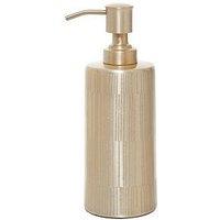 Interiors By Premier Allegra Champagne Finish Soap Dispenser