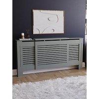 Vida Designs Milton Adjustable Radiator Cover - Olive Grey