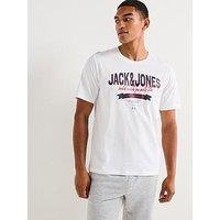 Jack & Jones Logo Short Sleeve T-Shirt - White