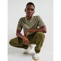 Jack & Jones Austin Short Sleeve Polo Shirt - Khaki